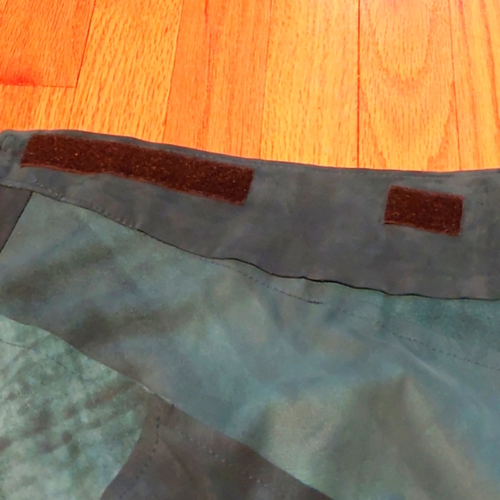 Vintage Teal Karen Groner Suede Skirt - GROWNBEANS - Picture 9 of 10